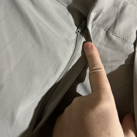 Bershka Boxer High Rise Wrap Over Wide Leg Tailored Trouser Pants Stone Size 10 - Picture 8 of 16